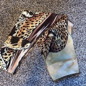 Werkshop capri leggings - leopard print